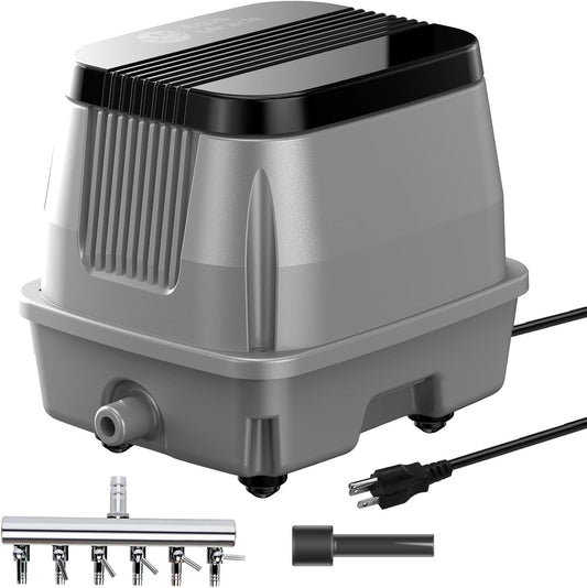 AquaMiracle linear air pump front view for pond aeration