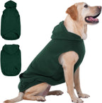 IECOii XL Dog Sweater & Pullover Hoodie for Large Dogs, Warm Fleece Layer with Hood for Cold Weather, Boys & Girls, Blue, Size XL - Image 12