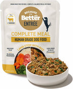 Because It's Better Entre Complete Meal, Variety Pack, Human Grade Wet Dog Food, 10 oz Pouches, 6 Count - Image 11