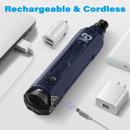Casfuy rechargeable pet nail grinder with USB charging cable