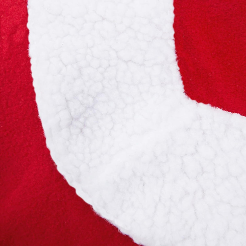 Premium polyester fleece texture and embroidered brand insignia on the holiday horse blanket