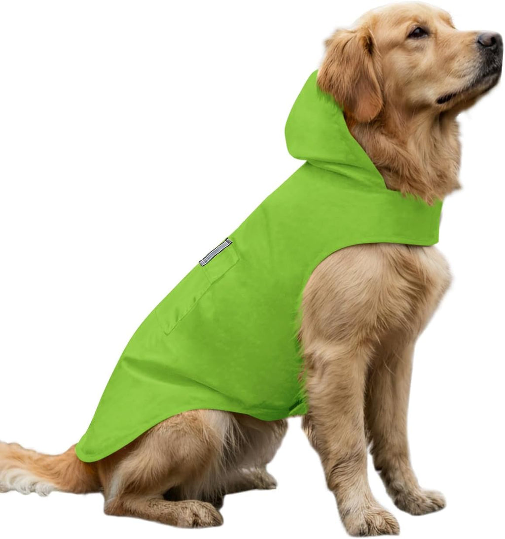 Dog Raincoat Reflective Adjustable Hooded Pet Rain Jacket Poncho with Leash Hole for Dogs S-5XL - Image 11