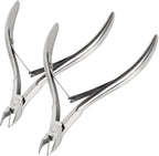 Kootinn professional stainless steel cuticle trimmer front view showcasing the silver double spring design.