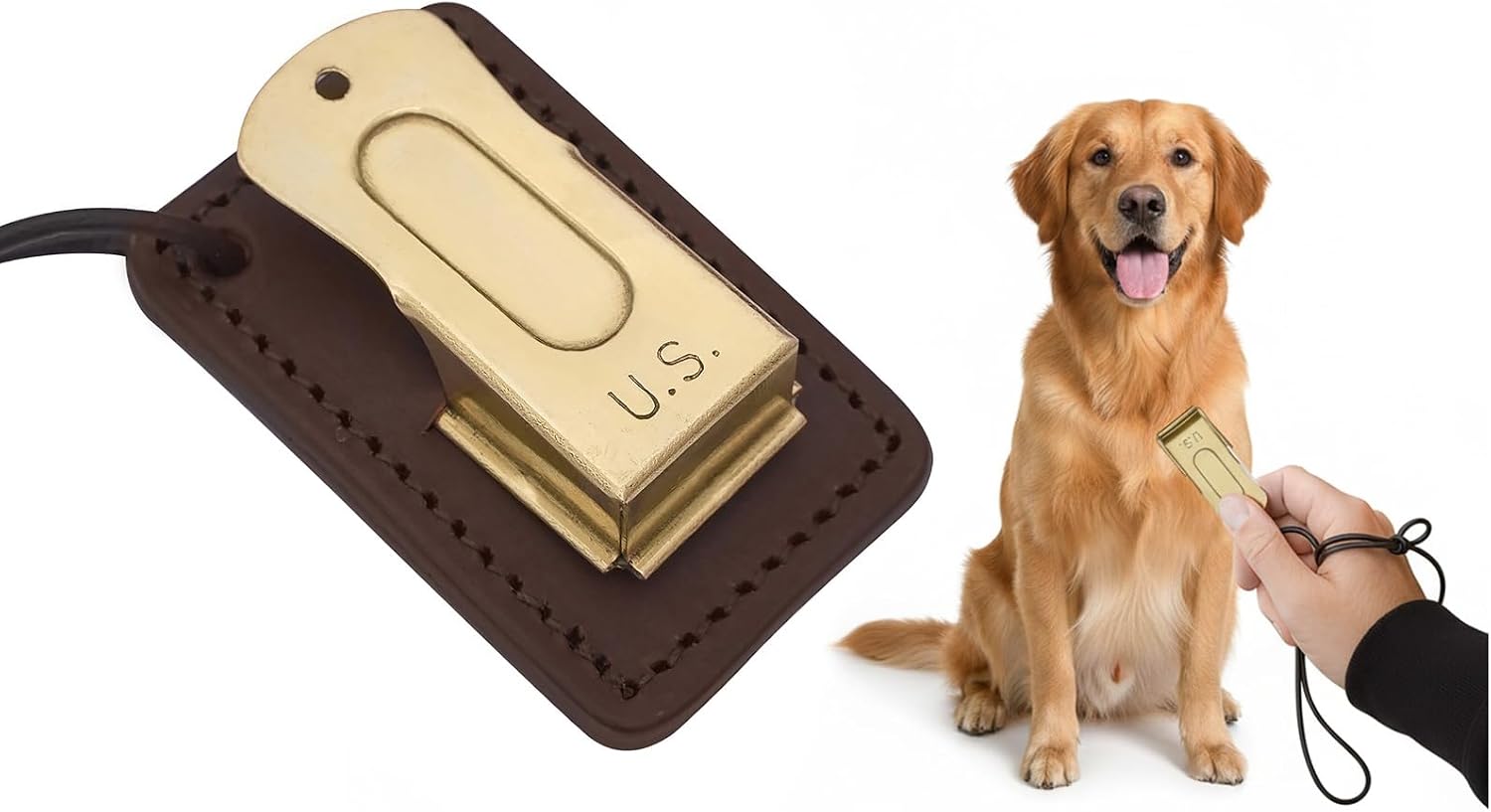 Mythrojan Brass and Steel Pet Training Clicker Puppy Dog Training Cricket Clicker U.S. Engraved WII Military Gear Metal Clicker - Image 12