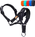 Dog Head Collar, Head Collar with Reflective Strap to Stop Pulling for Small Medium and Large Dogs, Adjustable (L, Blue) - Image 13