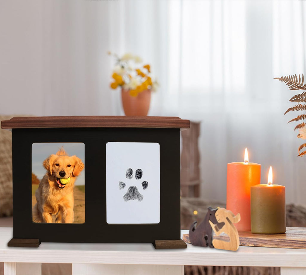 Sofunii personalized pet loss remembrance box with dimensional measurements for large dog breeds