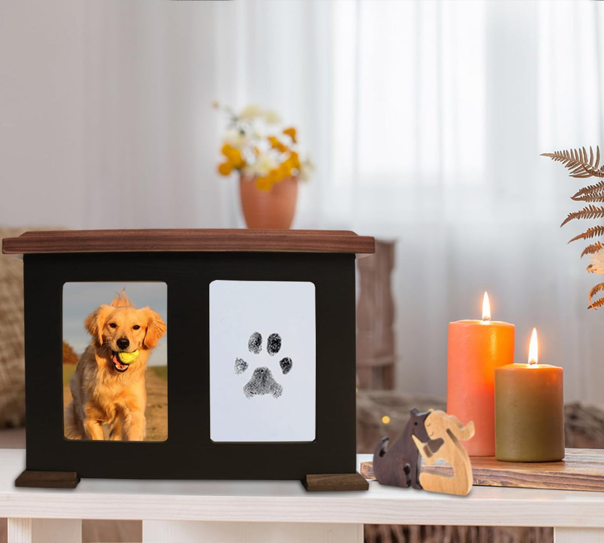 Sofunii personalized pet loss remembrance box with dimensional measurements for large dog breeds
