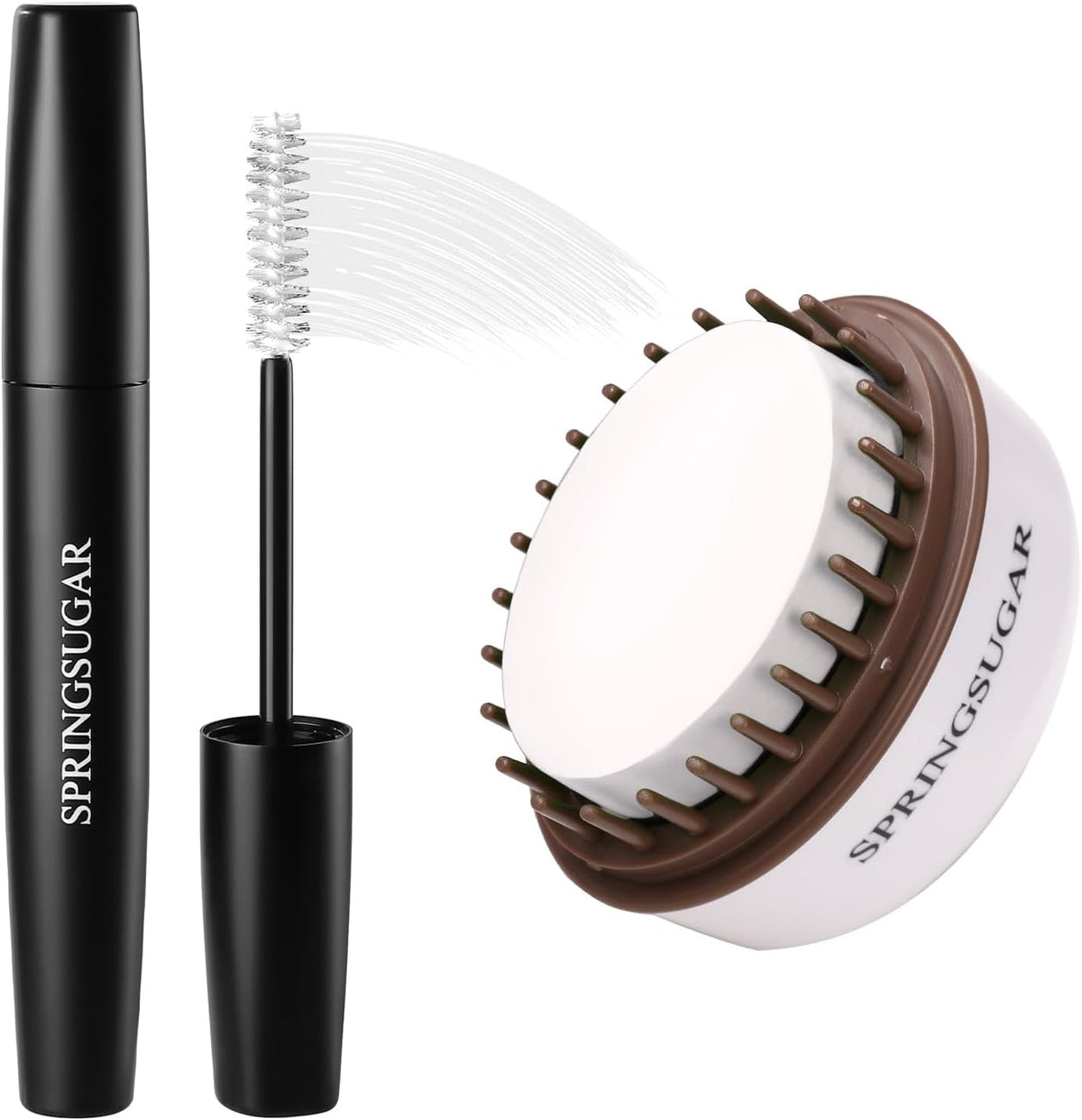 Springsugar white temporary hair chalk comb and mascara dye set front view