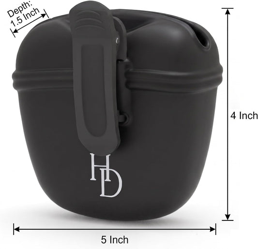 Close up of magnetic closure on Kopet dog treat pouch