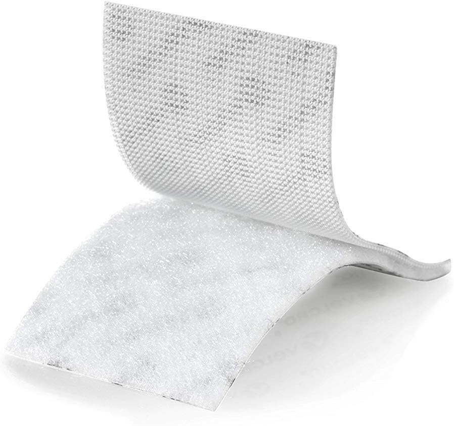 Authentic USA imported VELCRO Brand industrial strips showing a ten pound weight holding demonstration.