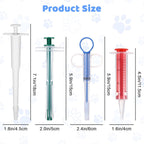 Yuunheg soft tip syringe medicine dispenser for cats and dogs being loaded with a tablet.