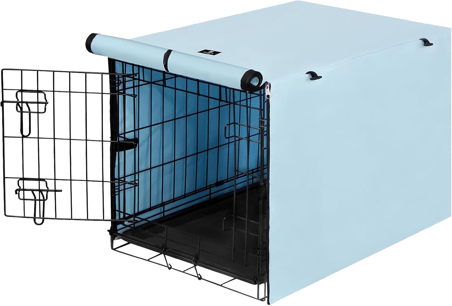X-ZONE PET Double Door Dog Crate Cover - Polyester Pet Kennel Cover Fits 30 inches Wire Crate, Tan - Image 12