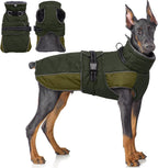 QBLEEV Warm Dog Jacket - Reflective, Adjustable Winter Coat with Turtleneck for Cold Weather, Waterproof Fleece Snowsuit for Small, Medium, Large Dogs - Image 12