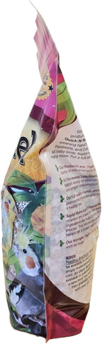 Sweet Harvest bird food ingredient list and back label