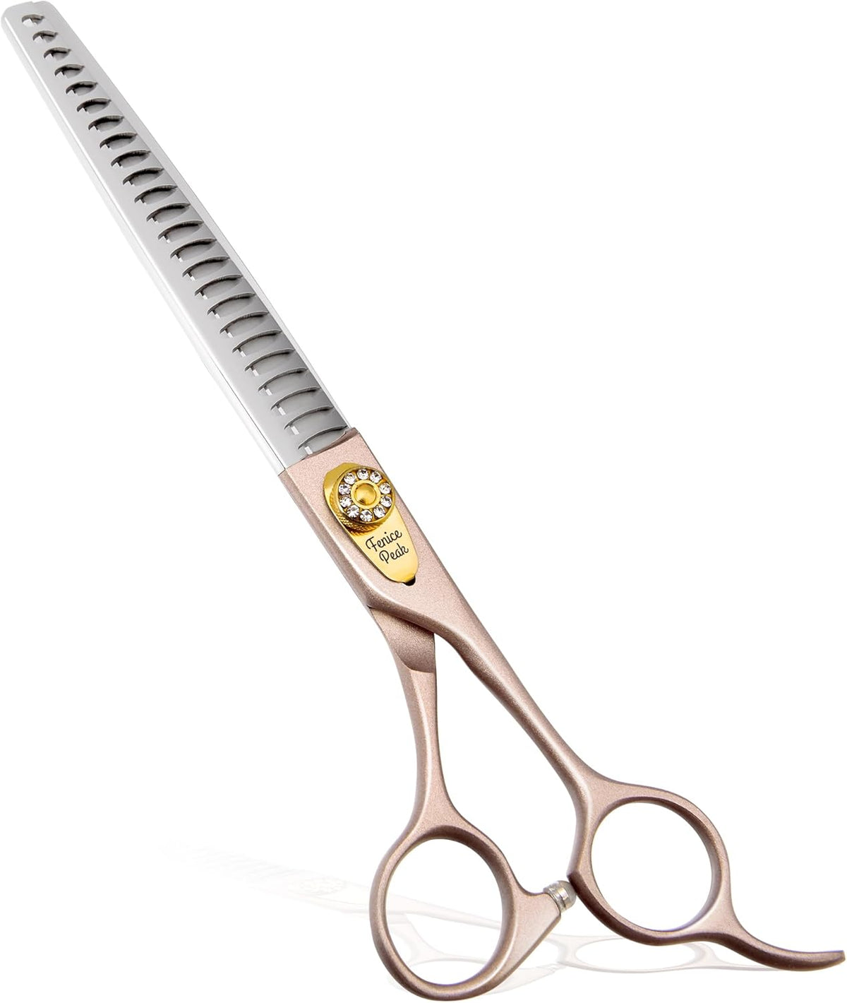 Professional Curved Dog Grooming Scissors 7'' Rose Gold 440C Stainless Steel Pet Cutting Shears Safety Trimming Shearing for Dogs Cats - Image 10
