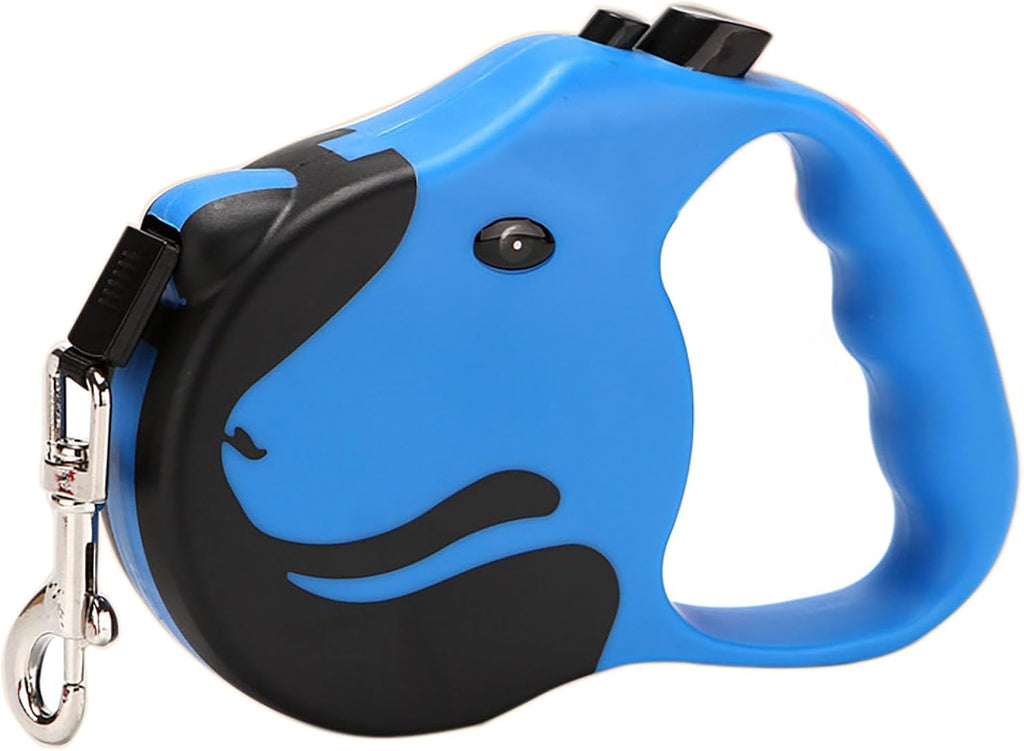 Yikangheng retractable dog leash blue front view