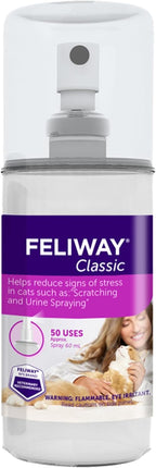 FELIWAY Classic Cat Calming Spray bottle back label