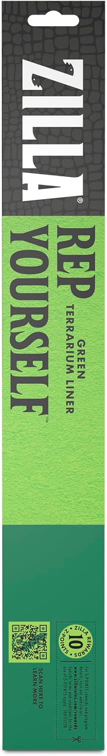 Zilla green terrarium bedding product packaging from USA
