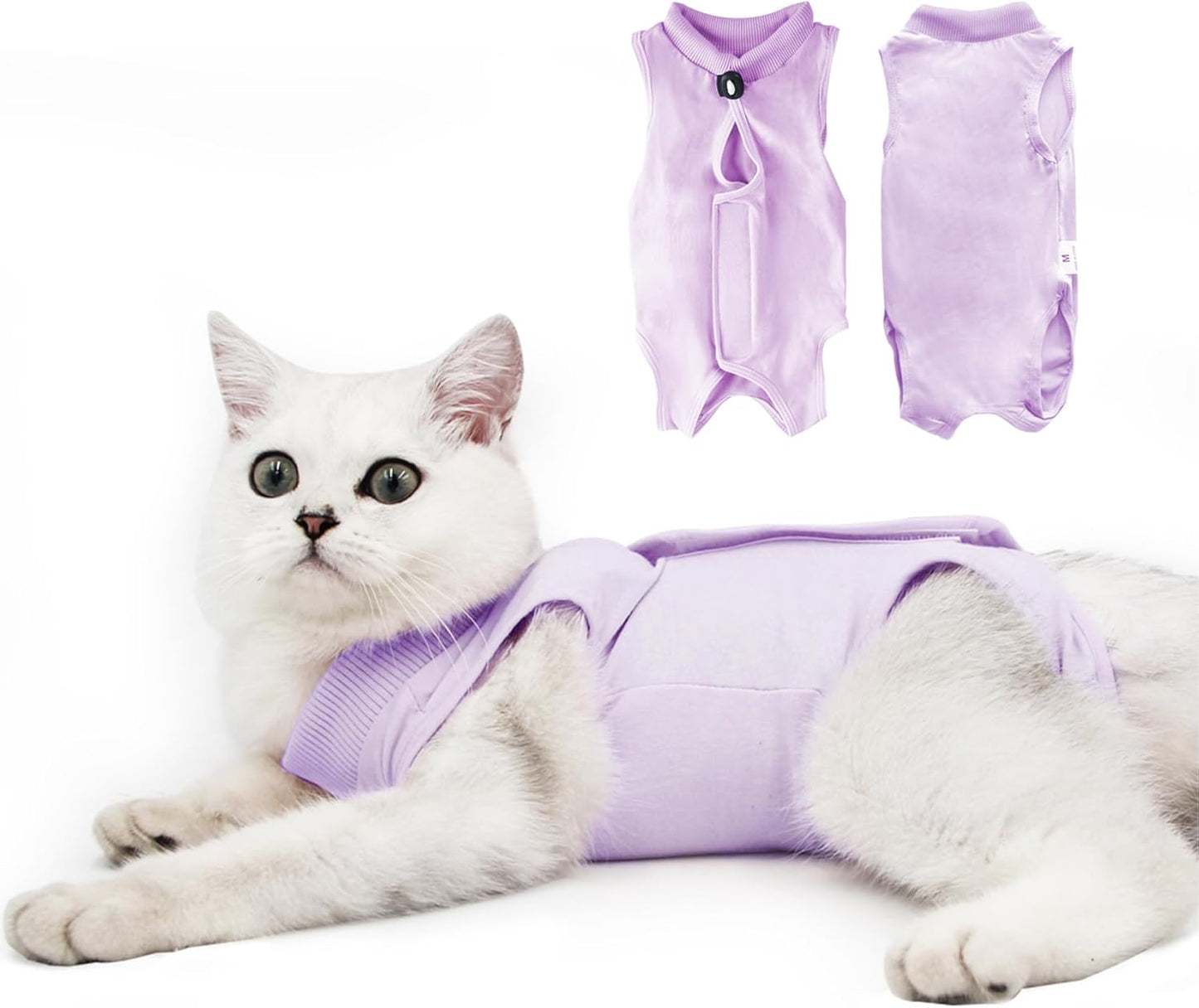 Professional recovery suit alternative to cone for kittens