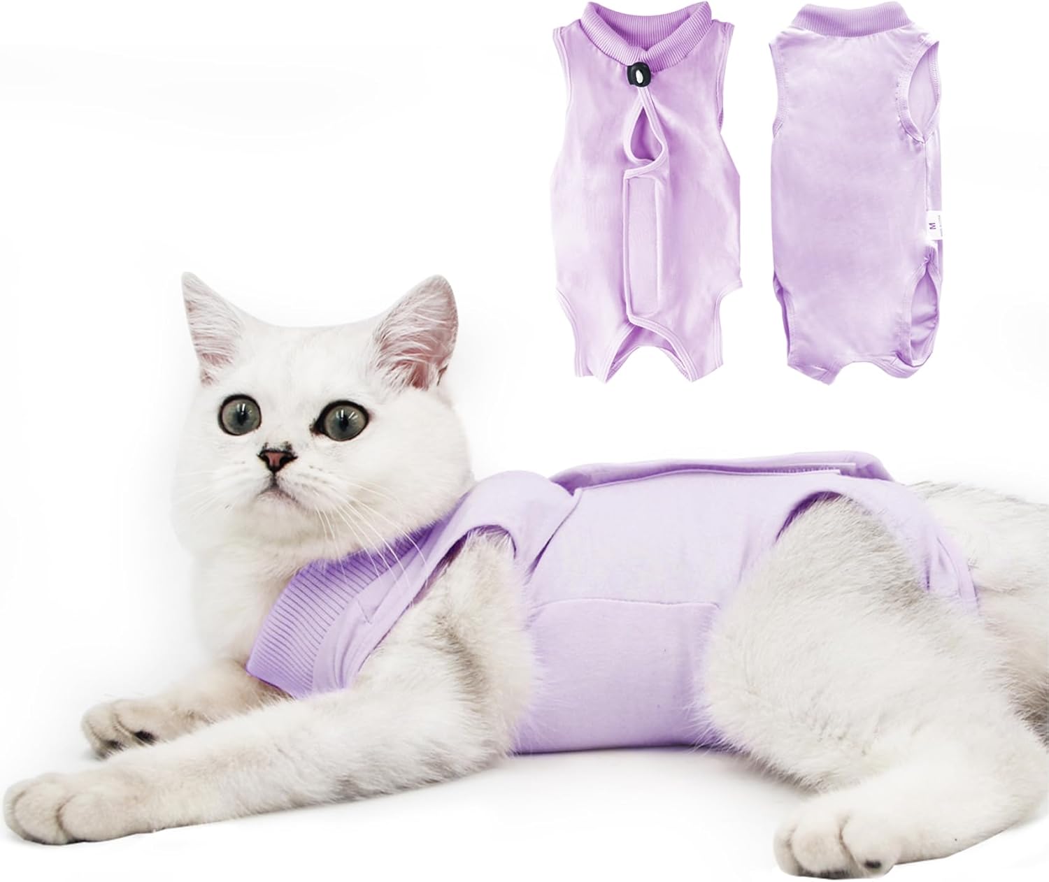 Professional recovery suit alternative to cone for kittens