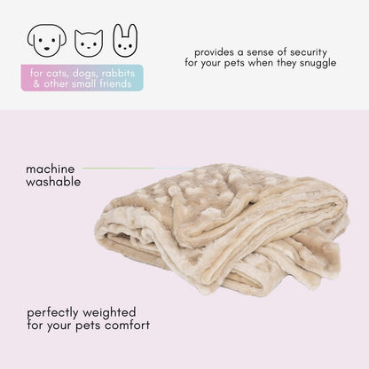 Petique premium velvet security blanket for anxious dogs and cats
