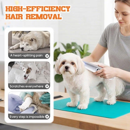 Waterproof cordless dog paw trimmer being washed under running kitchen tap water
