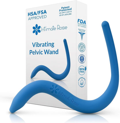 Intimate Rose Vibrating Pelvic Wand front view for pelvic floor therapy.