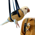 Generic bird sling carrier bag front view with soft corduroy fabric