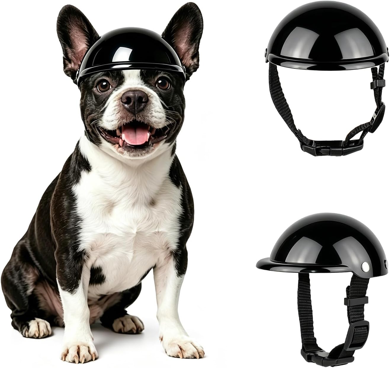 Enjoying Dog Helmets for Small Dogs, Pet Helmet for Cat Tiny Dogs Head Protection, Puppy Bike Helmet, Extra-Small Doggie Helmets Outdoor Motorcycling Travelling Exploring, Adjustable, S - Image 11
