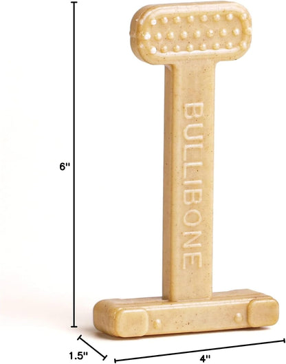 Bullibone Nylon Dog Chew Toy for Aggressive Chewers - Dental Hygiene Bone with Peanut Butter Flavor, Durable Tough Chew Toys for Small Dogs, Indestructible Dog Bone - Single - Image 10