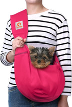 Tomkas Small Dog Sling Carrier - Classic Pocket & Classic Strap - Wrap Carrier - for 3-10 lbs Pets(Black) - Image 12