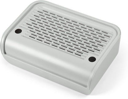 Compact double layer cat litter ramp stool perspective view