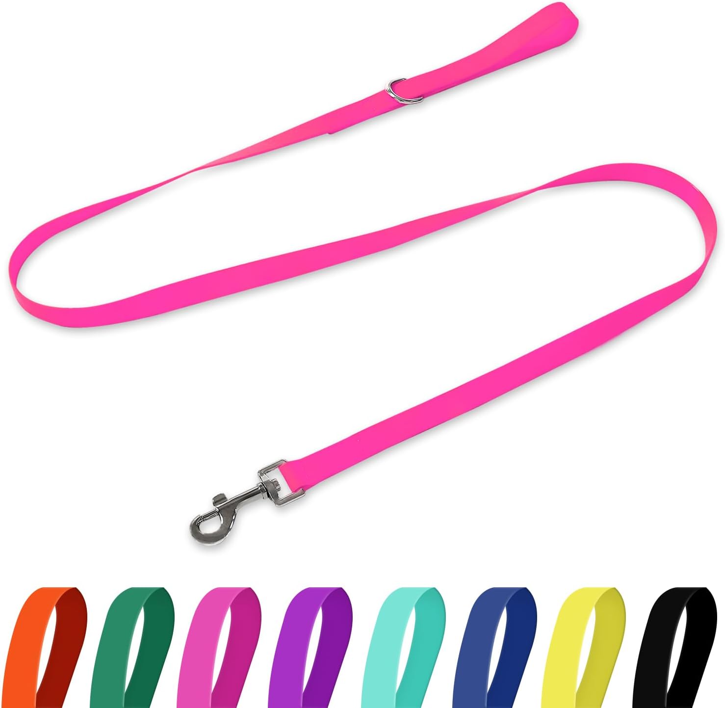 Waterproof Dog Leash, 5/6 FT Durable Odor-Proof Dog Leashes with Strong Metal Hooks Fits Small Medium or Large Dogs (Blue, 6FT - 1 inch Width) - Image 13