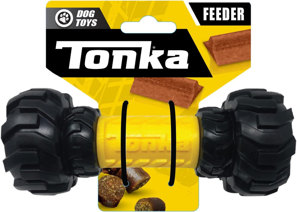 Tonka 3-Ring Tug Outdoor Dog Toy, 10.5 Inch Ring Dog Tug Toy for Medium and Large Breeds, Black/Yellow - Image 10