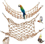 Hokable 2 packs natural bird rope net front view