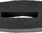 Close up of brown rubber material on Shires rein stops