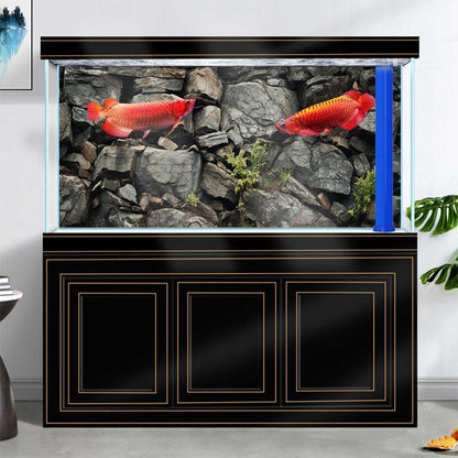 Dtekoj reptile terrarium background wallpaper black rock design for bearded dragon