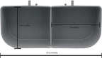 A & H Tool And Die Pet Crate Carrier Cup Double Large top layout view