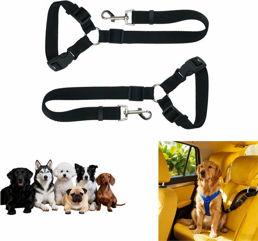 RyanDesign 2-in-1 dog car seat belt front view