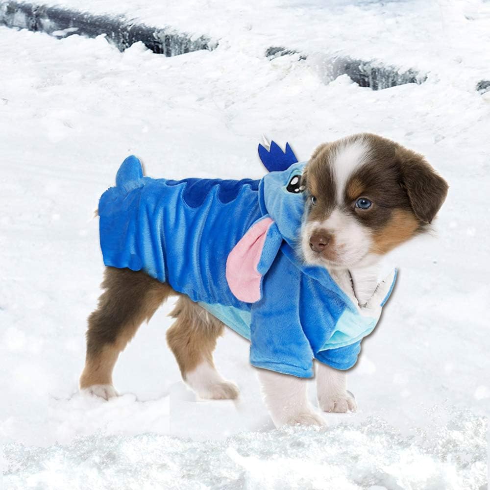 Gimilife cartoon character pet pajamas hoodie back view showing tail detail