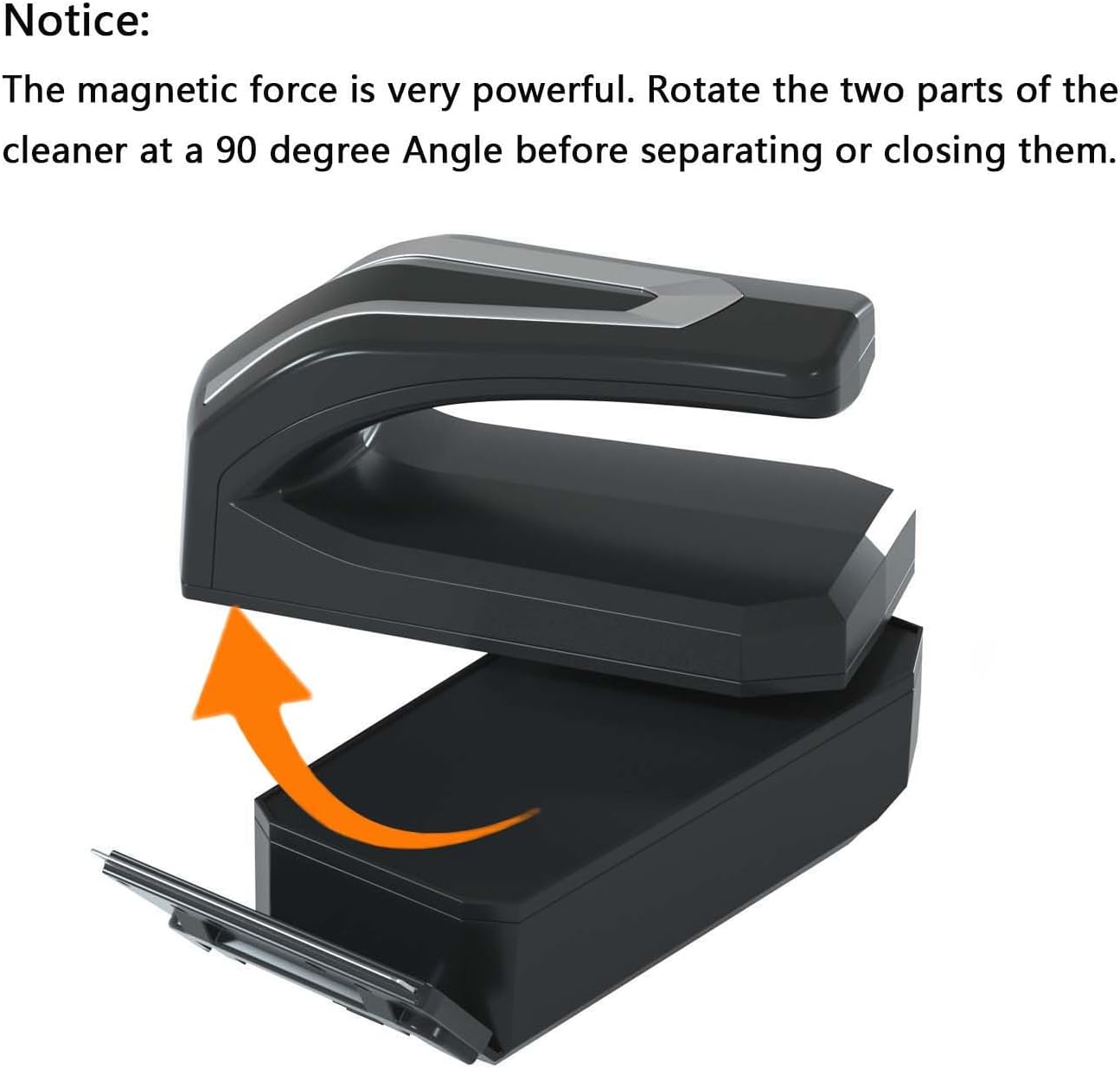 Carefree Fish powerful magnet cleaner demonstrating the ergonomic paint coated grip