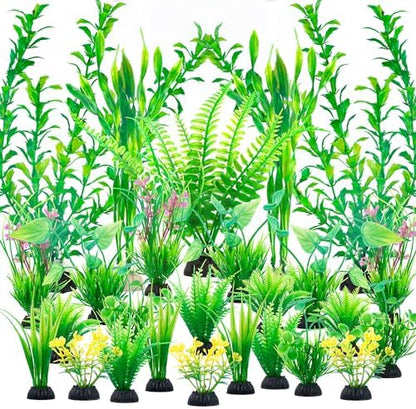 Ameliade artificial fish tank green foliage accessories for betta and goldfish