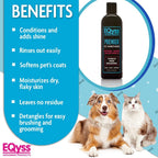 USA imported silicone free pet conditioner for softening dry brittle animal hair.