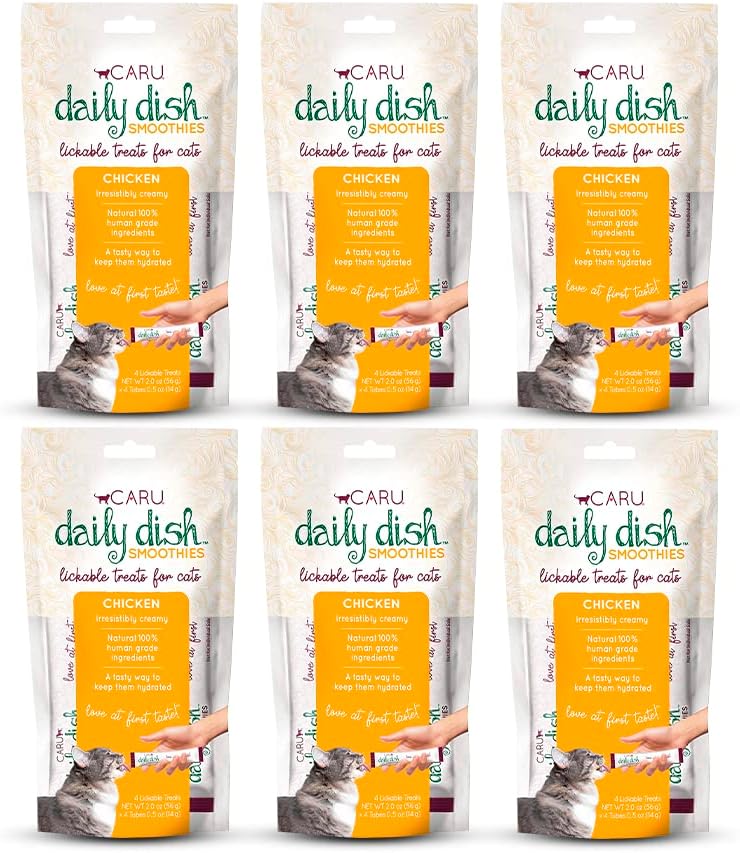 Individual Caru 0.5 Ounce chicken treat tubes