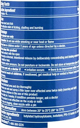 Tinactin 1% Tolnaftate spray for jock itch relief and moisture absorption