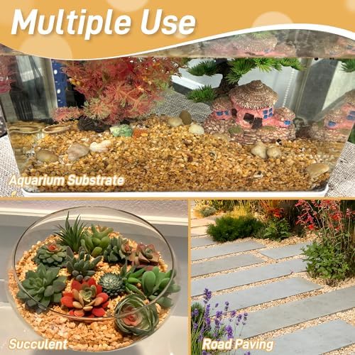 Garden walkway landscaping featuring Mulctun natural pebbles