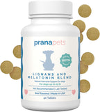 PranaPets Lignans & Melatonin with Biotin Blend Naturally Aids in Relieving Symptoms of Cushing's in Dogs Over 25 lb | Promote Healthy Balance & Overall Well-Being - Image 9