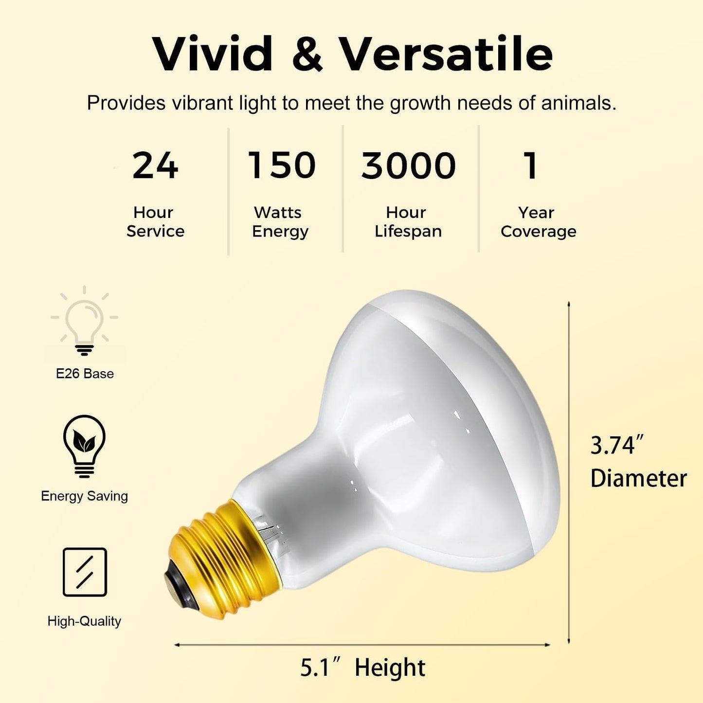 Reptitrip high wattage reptile spot lamp installed in a ceramic dome fixture.