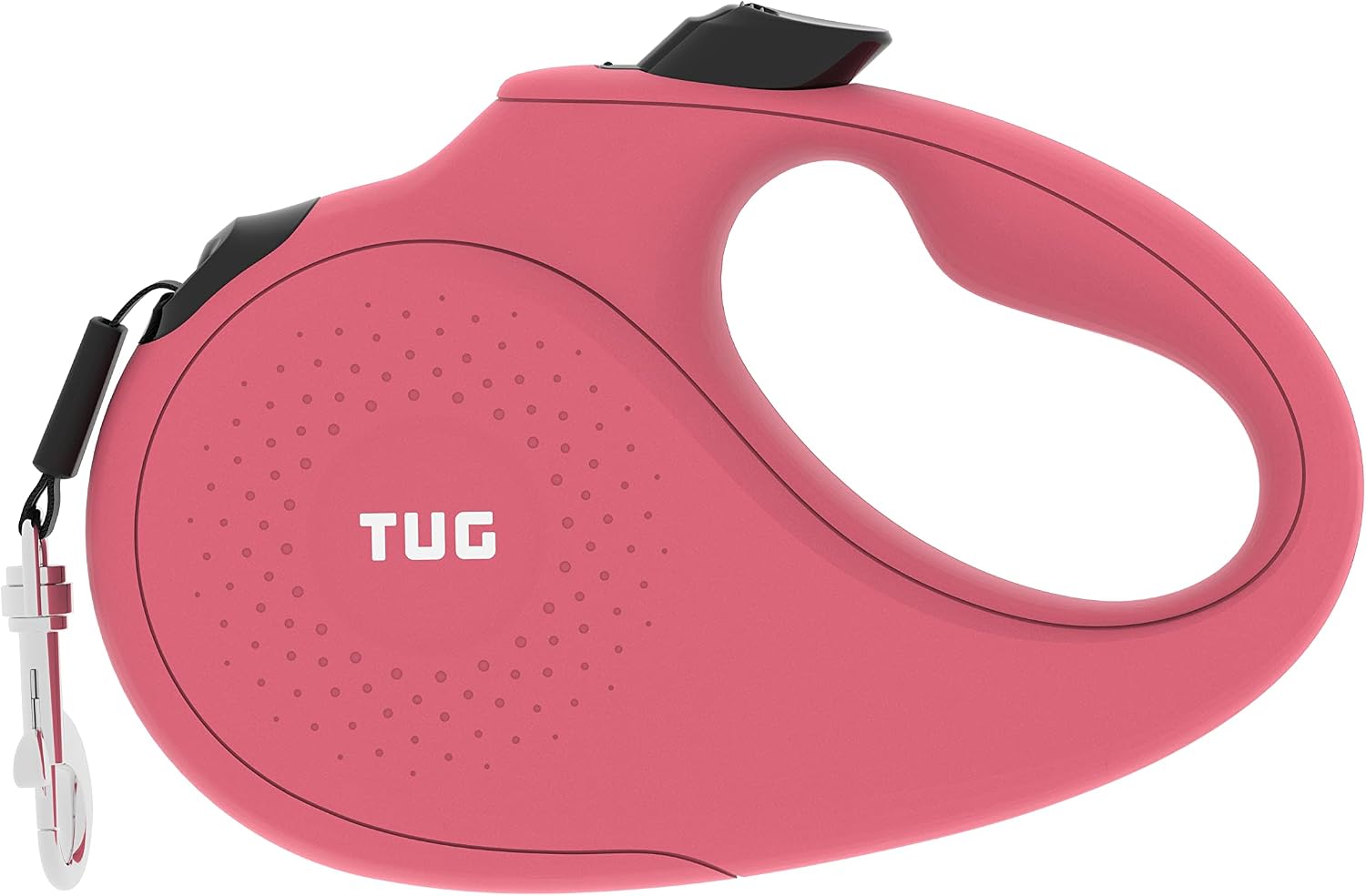 Ergonomic anti-slip grip feature on TUG dog leash