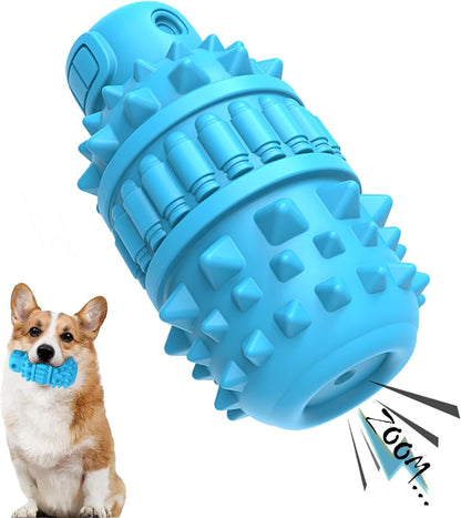 PIFFZEDO Dog Toys for Aggressive Chewers,Interactive Natural Rubber Chew & Squeaky Toy for Large Medium Breed,Dog Toothbrush,Tough & Durable (Green,Large) - Image 12
